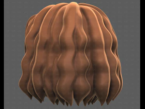 Base Hair for girl V52 3D Model