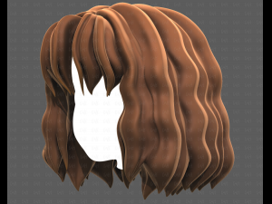 Base Hair for girl V52 3Dモデル