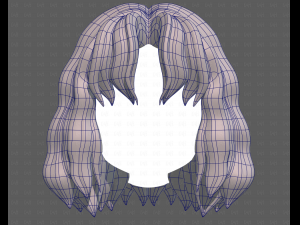 Base Hair for girl V52 3Dモデル