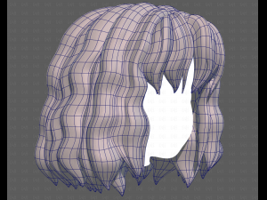 Base Hair for girl V52 3Dモデル