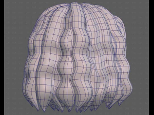 Base Hair for girl V52 3D Model