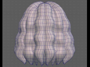 Base Hair for girl V52 3D Model