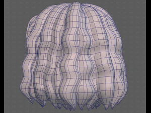 Base Hair for girl V52 3D Model