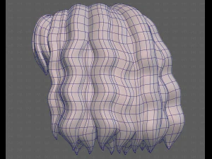 Base Hair for girl V52 3D Model