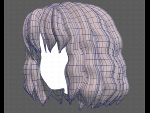 Base Hair for girl V52 3Dモデル