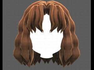 Base Hair for girl V52 3D Model