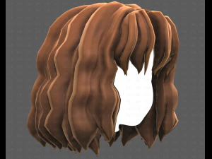 Base Hair for girl V52 3D Model