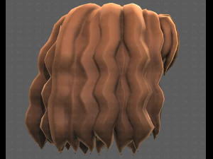 Base Hair for girl V52 3D Model