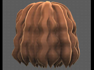 Base Hair for girl V52 3D Model