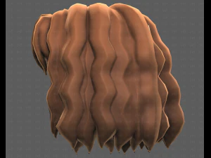 Base Hair for girl V52 3D Model