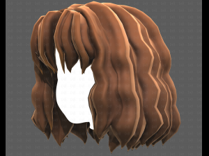 Base Hair for girl V52 3Dモデル