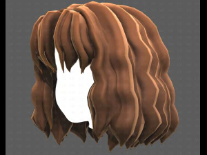 Base Hair for girl V52 3D Model