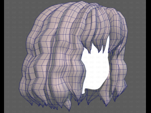 Base Hair for girl V52 3Dモデル