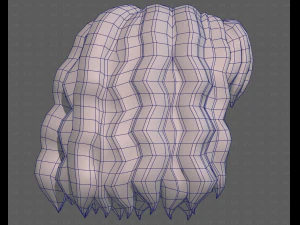 Base Hair for girl V52 3D Model