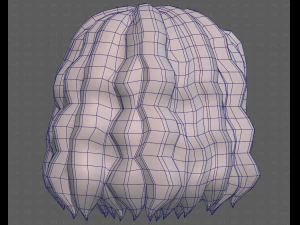 Base Hair for girl V52 3D Model