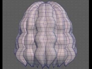 Base Hair for girl V52 3D Model
