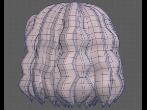 Base Hair for girl V52 3D Model