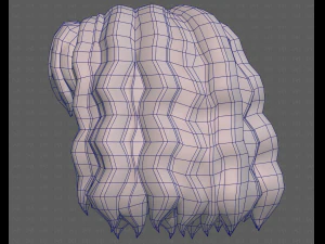 Base Hair for girl V52 3D Model