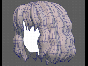 Base Hair for girl V52 3Dモデル