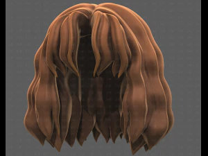 Base Hair for girl V52 3D Model