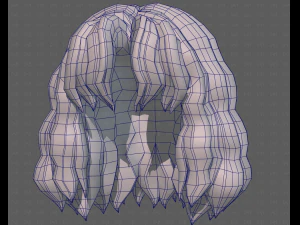 Base Hair for girl V52 3D Model