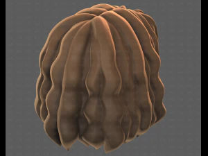 Base Hair for girl V52 3D Model