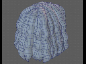 Base Hair for girl V52 3D Model