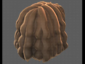 Base Hair for girl V52 3D Model