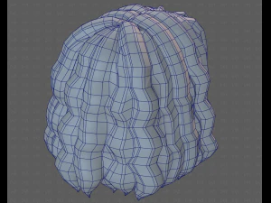 Base Hair for girl V52 3D Model