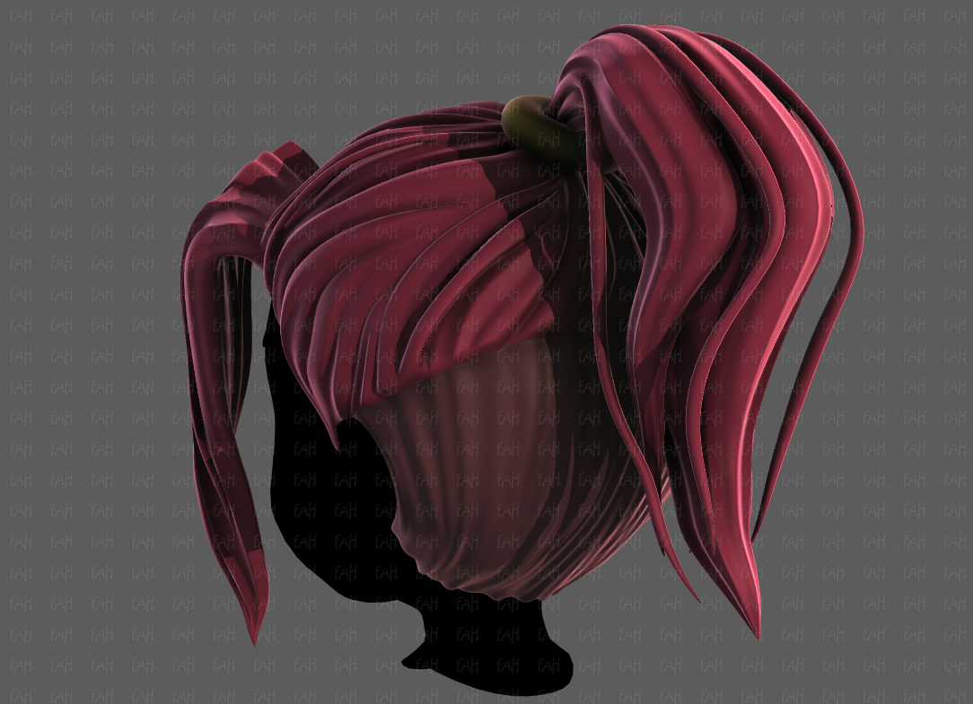 Roblox UGC hair - Download Free 3D model by zombiewinn