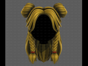 3D Hair style for girl V112 Modelo 3D