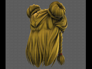 3D Hair style for girl V112 Modelo 3D