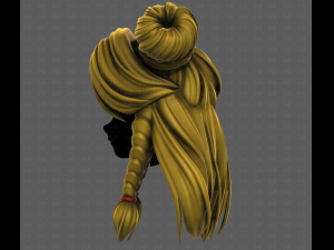 3D Hair style for girl V112 Modelo 3D