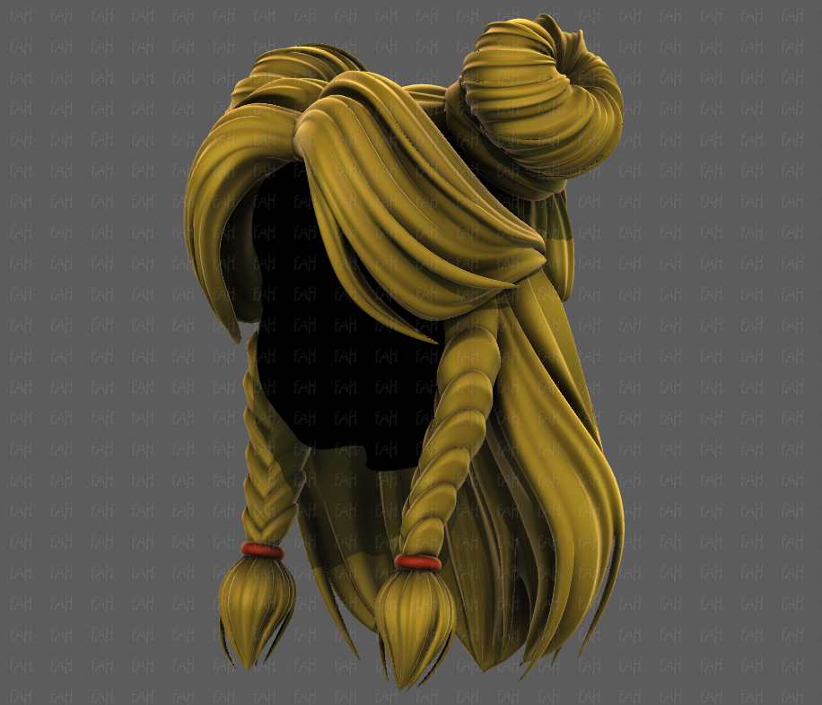 3D Hair style for girl V112 3D Model in Clothing 3DExport