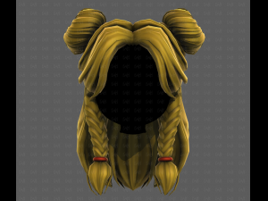 3D Hair style for girl V112 Modelo 3D