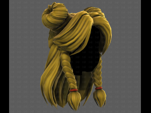 3D Hair style for girl V112 Modelo 3D