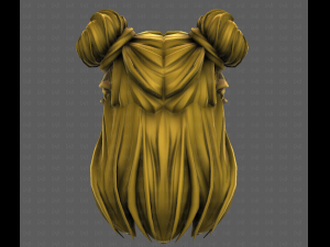 3D Hair style for girl V112 Modelo 3D