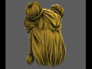 3D Hair style for girl V112 Modelo 3D