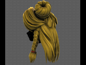 3D Hair style for girl V112 Modelo 3D