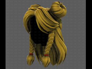 3D Hair style for girl V112 Modelo 3D