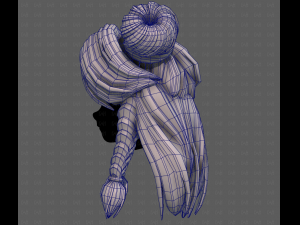 3D Hair style for girl V112 Modelo 3D