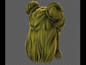 3D Hair style for girl V112 Modelo 3D