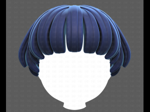 Base Hair for Boy V53 Model 3D