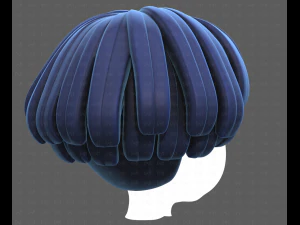 Base Hair for Boy V53 3D Model
