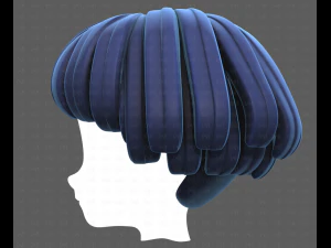 Base Hair for Boy V53 3D Model