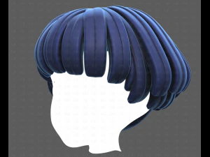 Base Hair for Boy V53 3D Model