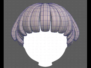 Base Hair for Boy V53 3D Model