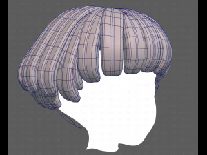 Base Hair for Boy V53 3D Model