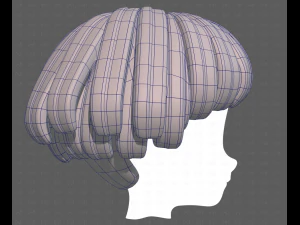 Base Hair for Boy V53 3D Model