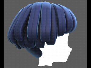 Base Hair for Boy V53 3D Model